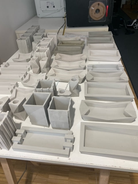 Die Herstellung von Designprodukte aus Beton