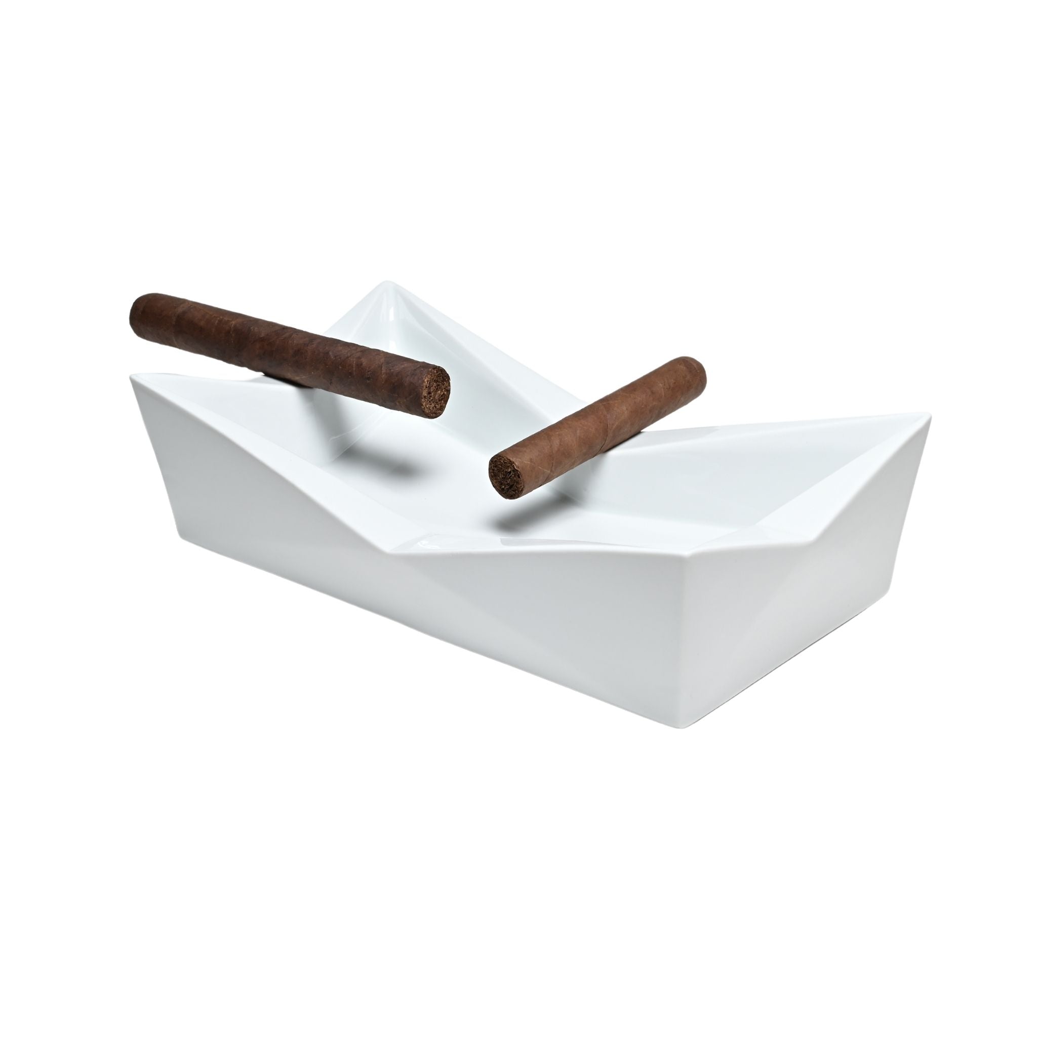 Aschenbecher Fly in Weiß