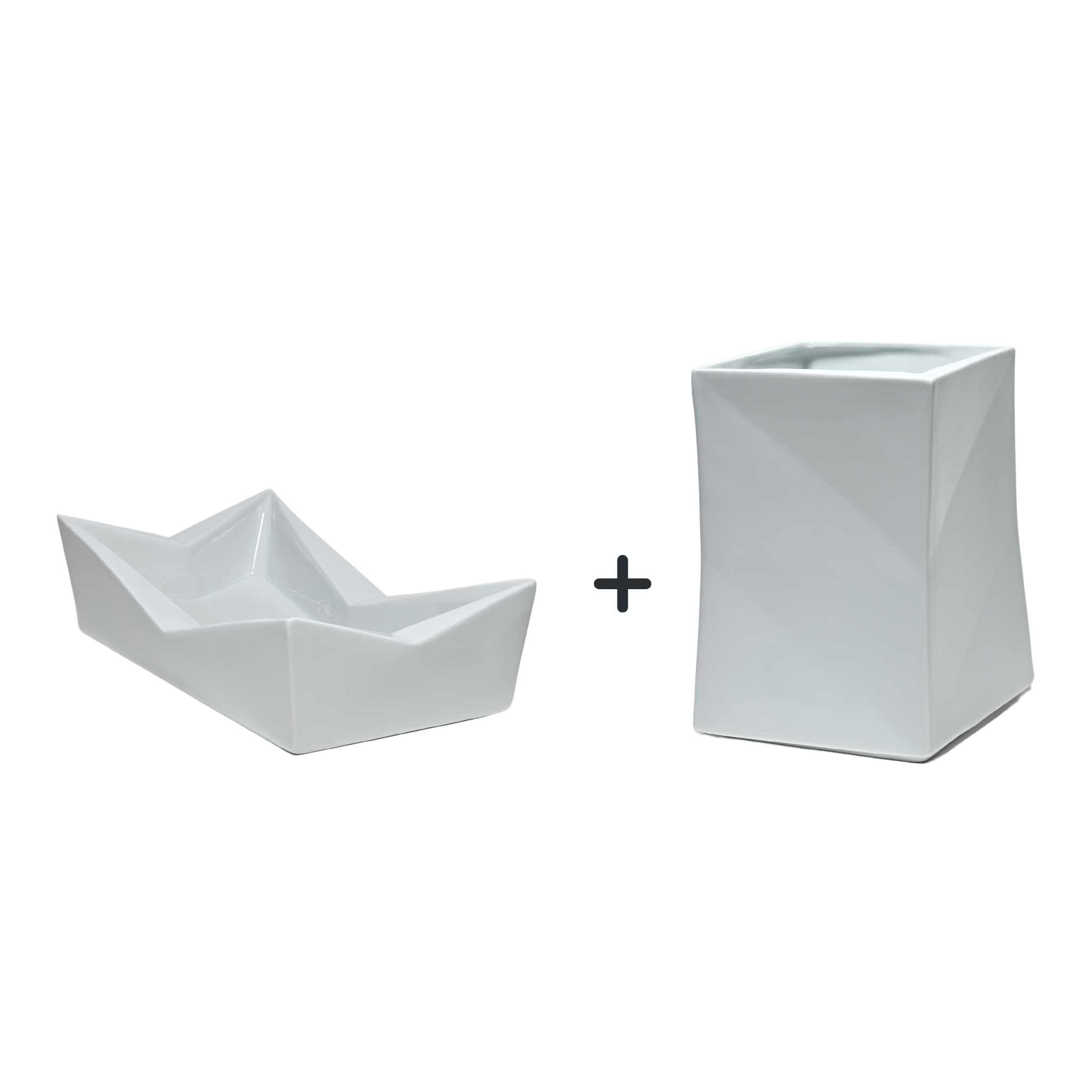 Set Aschenbecher Fly + Vase Morph