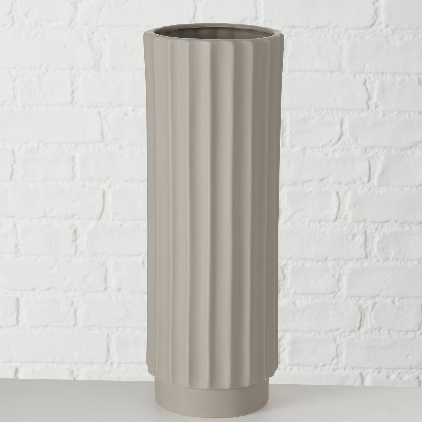 Vase Vertical Harmony in Grau