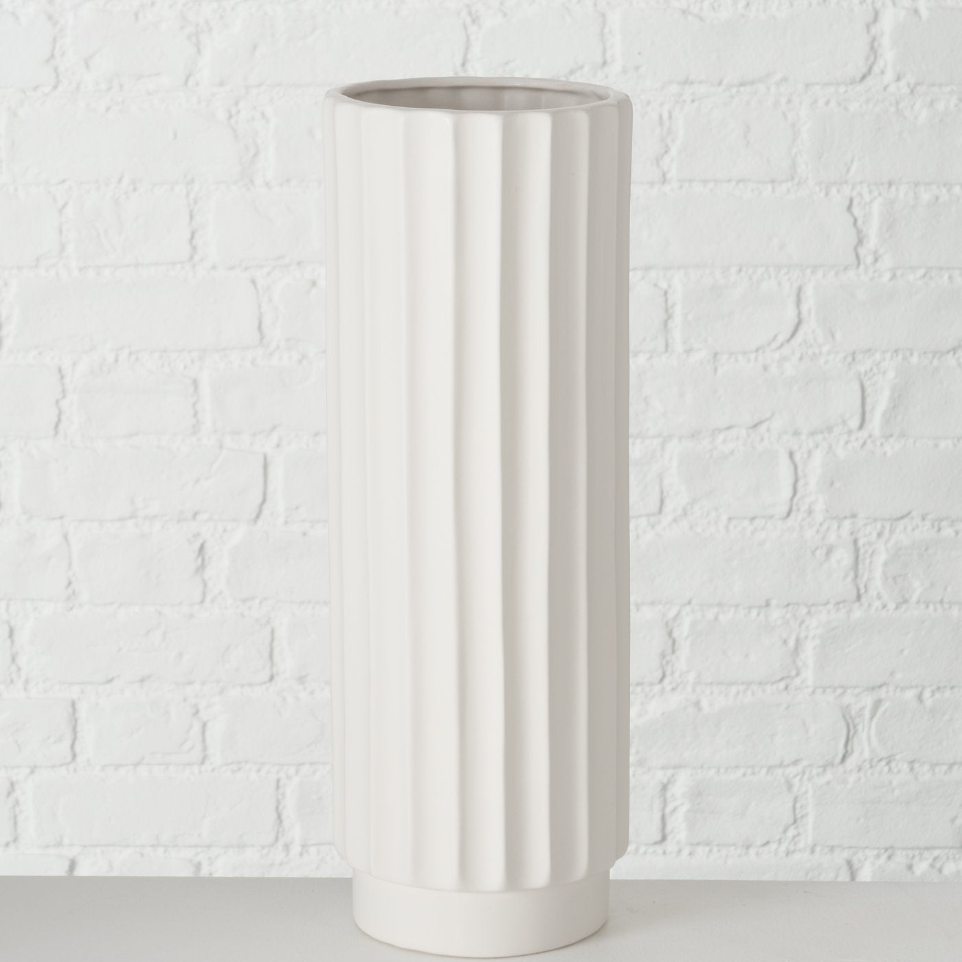 Vase Vertical Harmony in Weiß