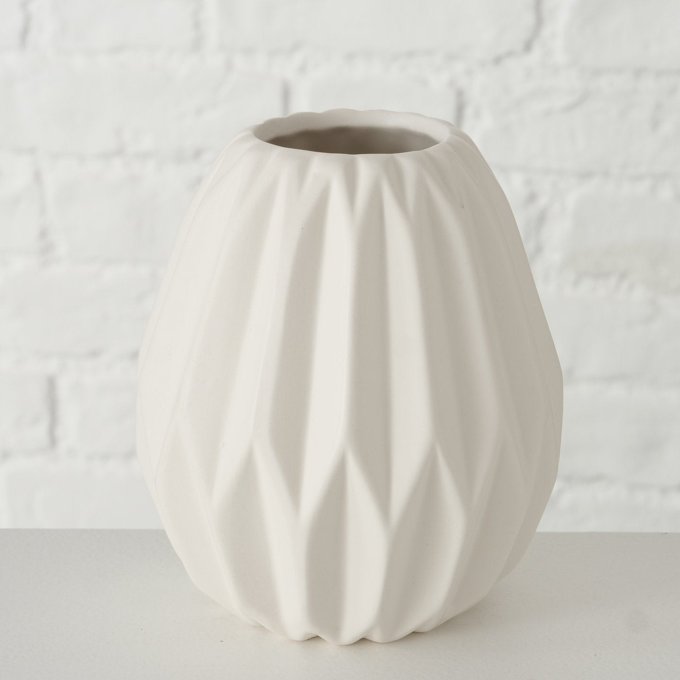 Vase Recess in Weiß